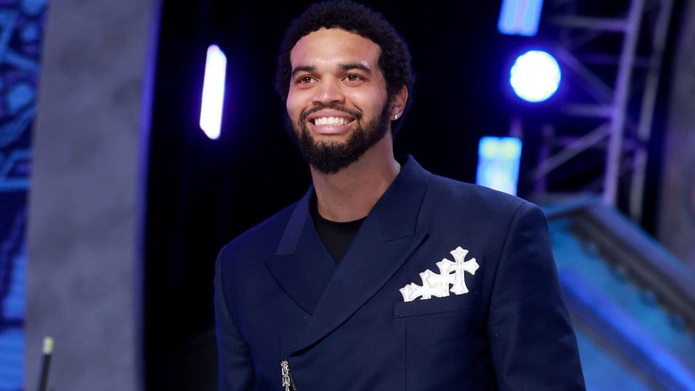 DETROIT, MICHIGAN - APRIL 25: Top prospect Caleb Williams is introduced prior to the first round of the 2024 NFL Draft at Campus Martius Park and Hart Plaza on April 25, 2024 in Detroit, Michigan. (Photo by Gregory Shamus/Getty Images)