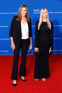 WASHINGTON, DC - APRIL 27: Caitlyn Jenner and Sophia Hutchins attend the 2024 White House Correspondents' Dinner at The Washington Hilton on April 27, 2024 in Washington, DC. (Photo by Paul Morigi/Getty Images)