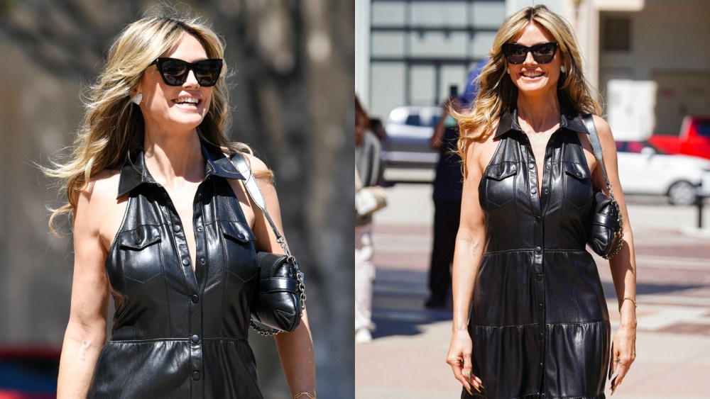 Heidi Klum attends an "America's Got Talent" taping on April 2 in Los Angeles