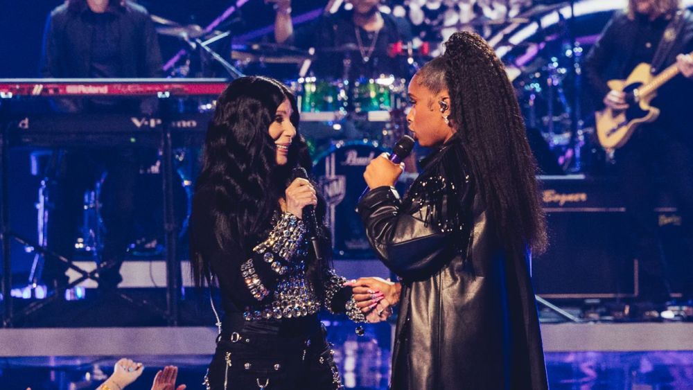 Jennifer Hudson with Cher at the iHeartRadio awards.