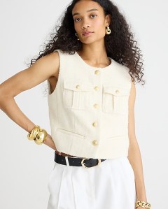 J. Crew Tweed Vest