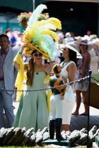 LOUISVILLE, KY - MAY 07:  A view of Derby hats at the 142nd Kentucky Derby at Churchill Downs on May 07, 2016 in Louisville, Kentucky.  (Photo by Frazer Harrison/Getty Images for Churchill Downs)