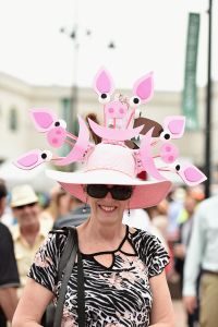 LOUISVILLE, KY - MAY 07:  A view of a Derby hat at the 142nd Kentucky Derby at Churchill Downs on May 07, 2016 in Louisville, Kentucky.  (Photo by Mike Coppola/Getty Images for Churchill Downs)