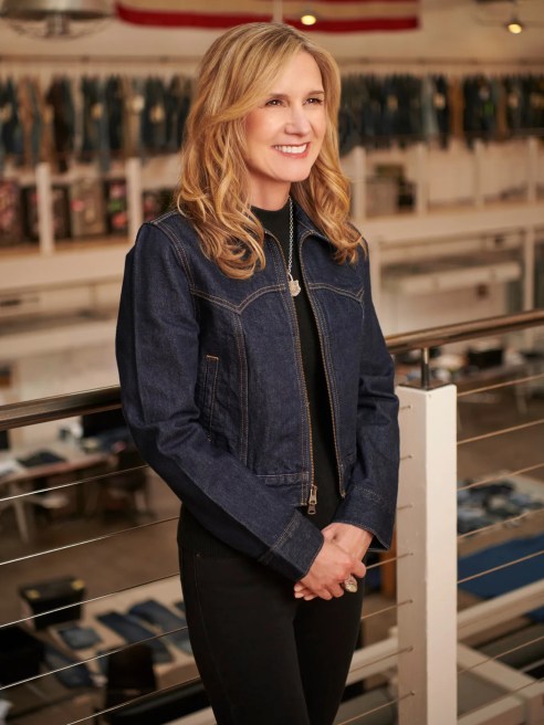Michelle Gass Levi's trucker jacket