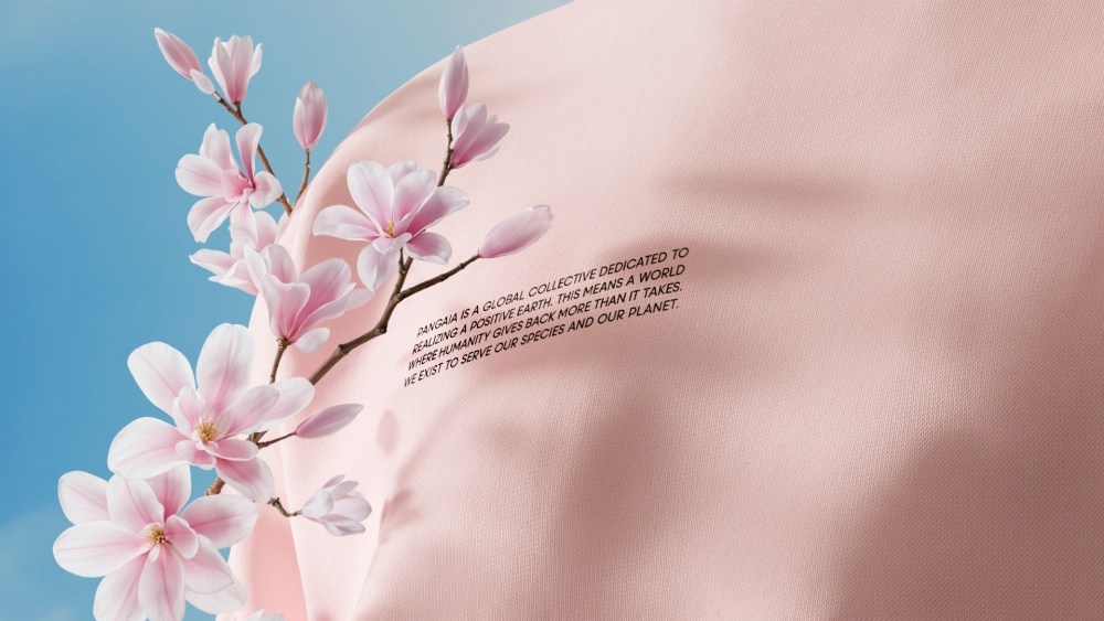 A piece from Pangaia in a pink color way inspired by magnolias.