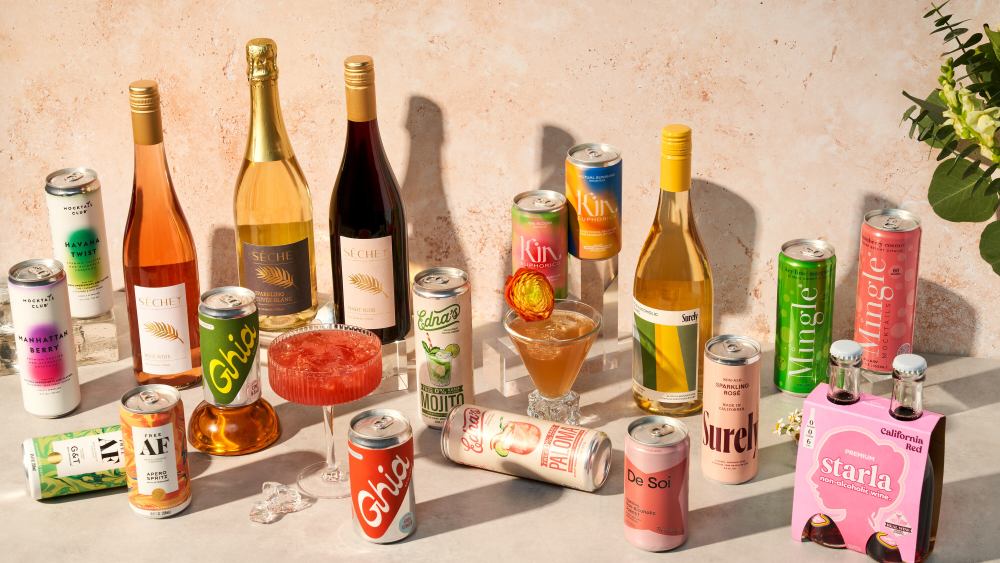 Assortment of nonalcoholic beverages sold at Target.