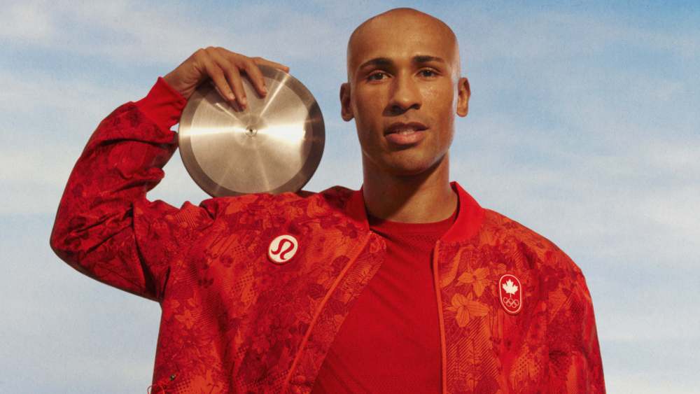 Canadian decathlete Damian Warner in the opening ceremony kit.