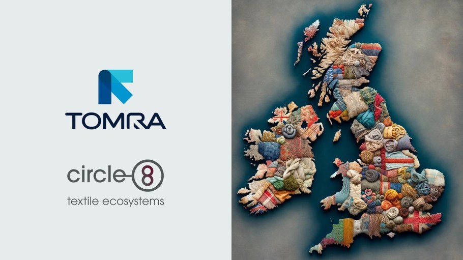 Recycling tech company Tomra partnered with Circle-8 Textile Ecosystems, a firm working toward unlocking textile-to-textile recycling in the UK, to address the estimated 700,000 tons of non-reusable textiles generated annually across the pond.