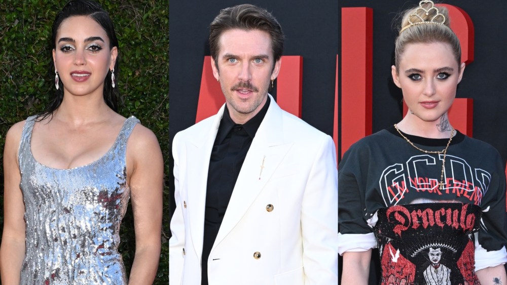 Melissa Barrera, Dan Stevens, Kathryn Newton at the 'Abigail' premiere on April 17