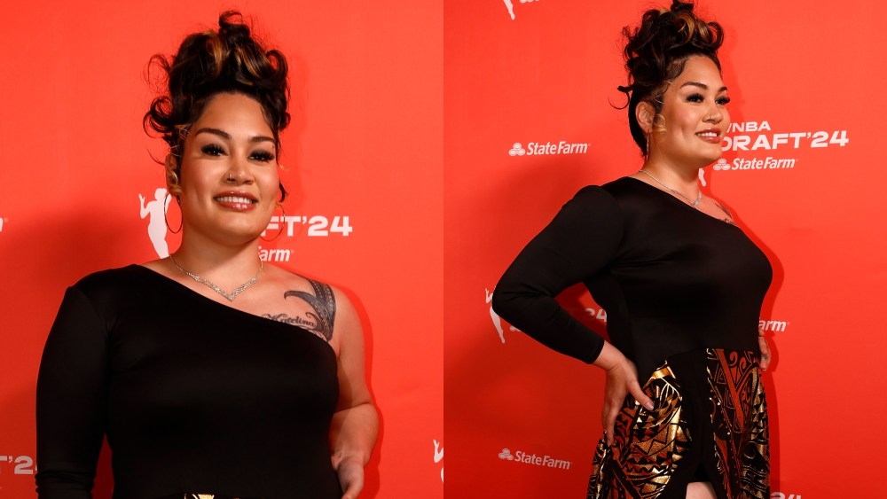Alissa Pili arrives prior to the 2024 WNBA Draft at Brooklyn Academy of Music on April 15, 2024 in New York City.