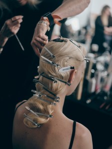 Backstage at the Dior Fall 2024 ready-to-wear show