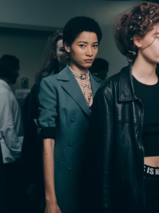 Backstage at the Dior Fall 2024 ready-to-wear show