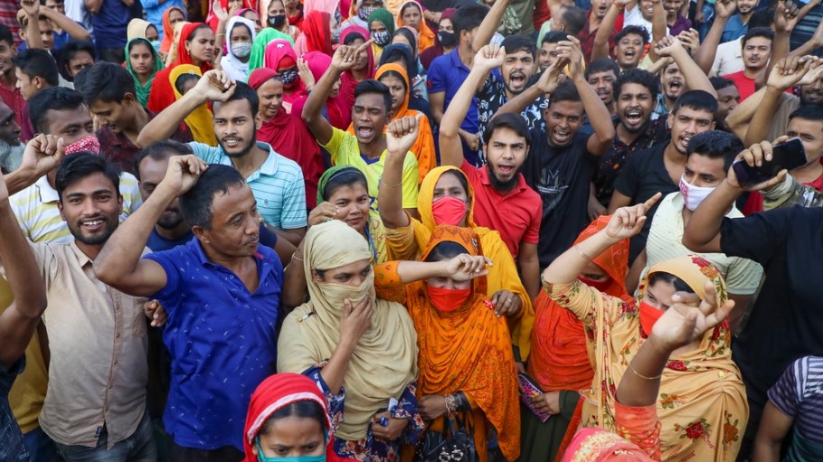 Bangladesh garment worker protest