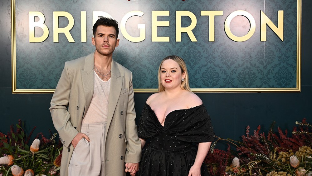 BOWRAL, AUSTRALIA - APRIL 21: Luke Newton and Nicola Coughlan attend the "Bridgerton" Season 3 launch on the grounds of Milton Park Country House on April 21, 2024 in Bowral, Australia. Stars of the show Nicola Coughlan ("Penelope Featherington"), Luke Newton ("Colin Bridgerton") and Bridgerton showrunner Jess Brownell, were all in attendance for the celebration of season 3 of the Shondaland hit series.   (Photo by James Gourley/Getty Images for Netflix)
