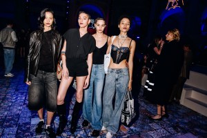 Dior models at Dior Pre-Fall 2024 afterparty held at the Brooklyn Museum on April 15, 2024 in New York.