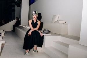 Dara Allen at Dior Pre-Fall 2024 afterparty held at the Brooklyn Museum on April 15, 2024 in New York.