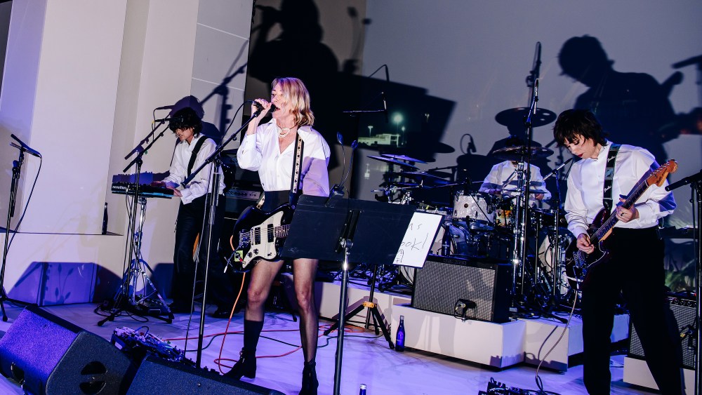 Kim Gordon at Dior Pre-Fall 2024 afterparty held at the Brooklyn Museum on April 15, 2024 in New York.