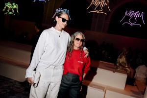 Jenna Lyons and Cass Bird at Dior Pre-Fall 2024 Show held at the Brooklyn Museum on April 15, 2024 in New York.