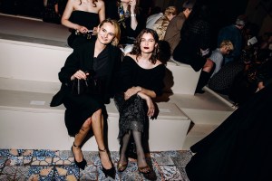 Violette d'Urso and Laetitia Casta at Dior Pre-Fall 2024 Show held at the Brooklyn Museum on April 15, 2024 in New York.