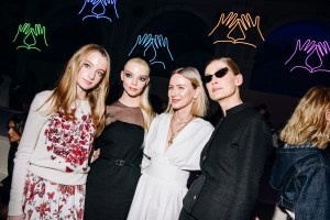 Kai Schreiber, Anya Taylor-Joy, Naomi Watts and Rosamund Pike at Dior Pre-Fall 2024 Show held at the Brooklyn Museum on April 15, 2024 in New York.