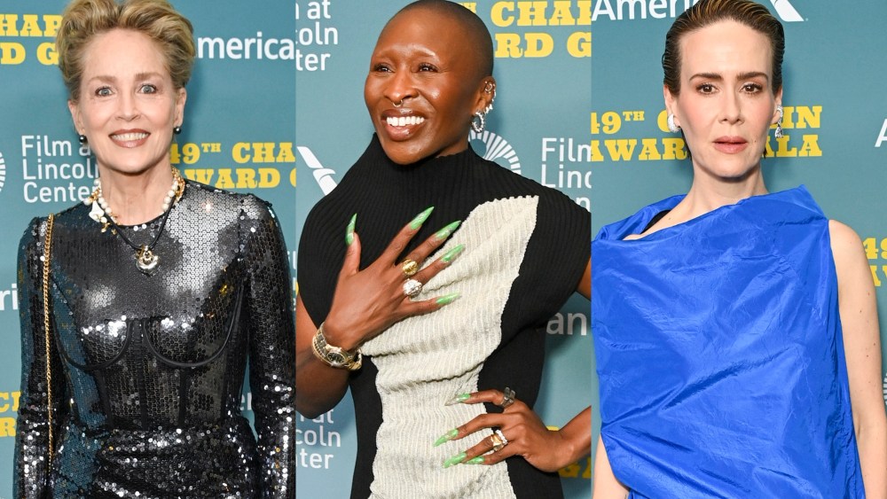 sharon stone, cynthia erivo, sarah paulson, chaplin award gala