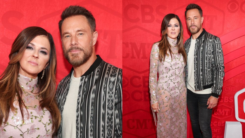 Karen Fairchild and Jimi Westbrook of Little Big Town at the 2024 CMT Music Awards.