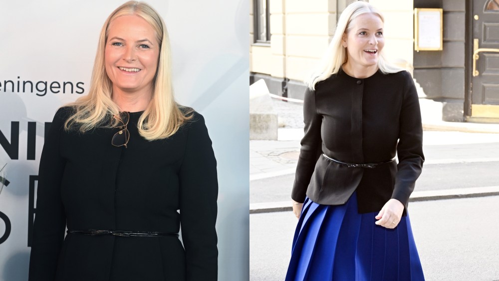 Crown Princess Mette-Marit attends the National Association For Public Health Research Awards on April 15, 2024 in Oslo, Norway.