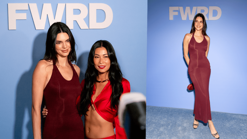 Kendall Jenner, Raissa Gerona, Fwrd, launch party, red dress
