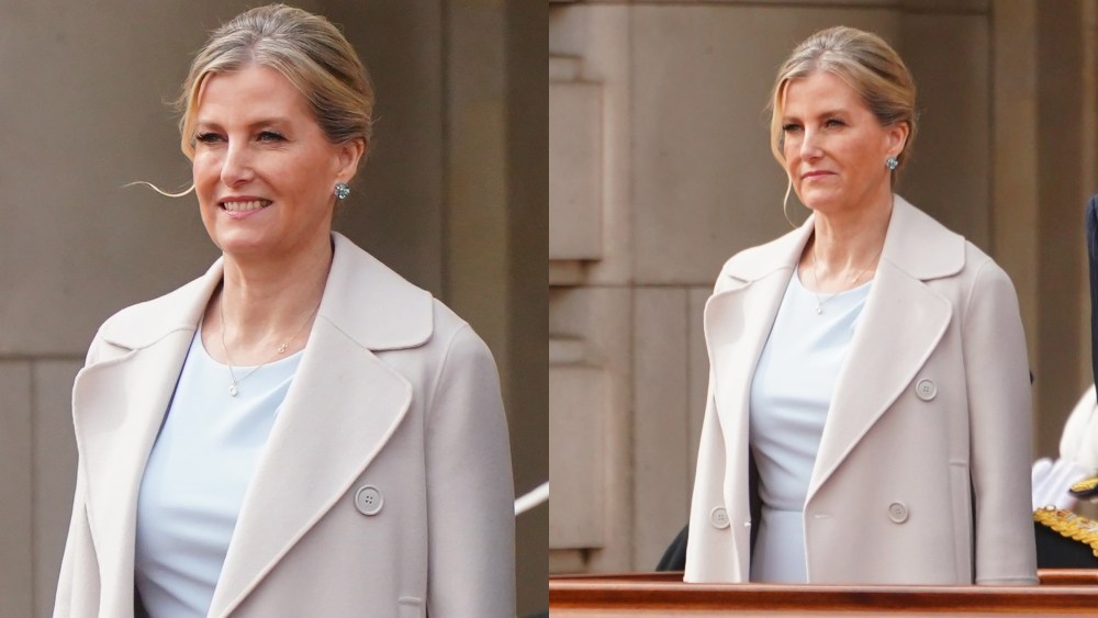 Sophie, Duchess of Edinburgh on behalf of King Charles III, attends the Changing of the Guard at Buckingham Palace