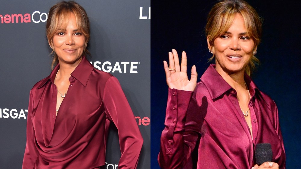 Halle Berry attends the Lionsgate Exclusive Presentation of its Upcoming Slate during CinemaCon, the official convention of the National Association of Theatre Owners, at Caesars Palace on April 10, 2024 in Las Vegas
