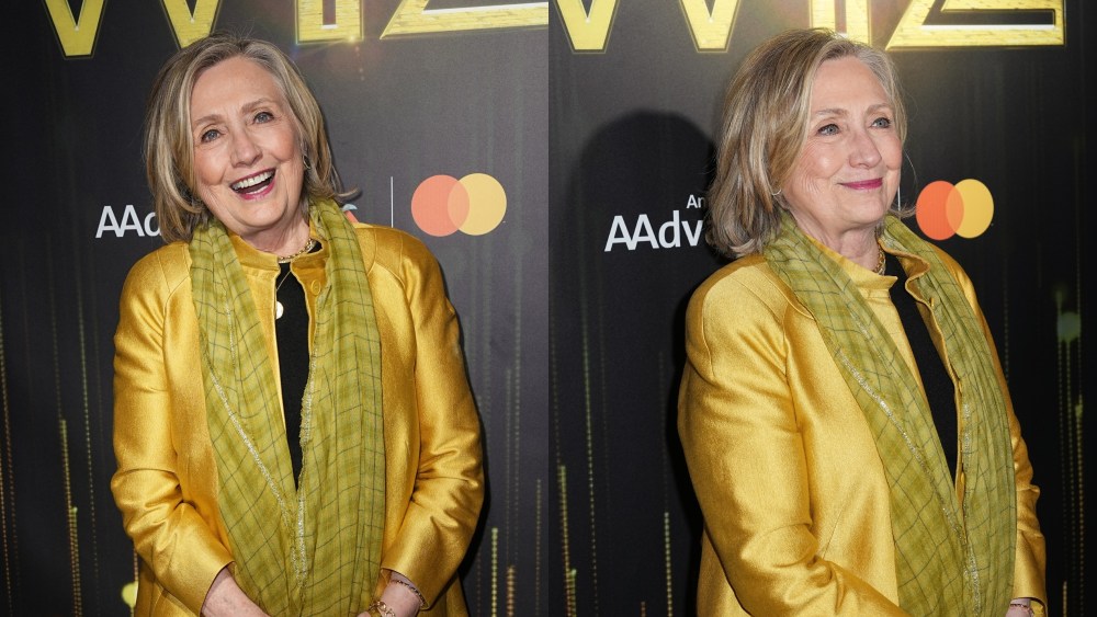 Hillary Clinton at the opening night of 'The Wiz' in New York City on April 17.
