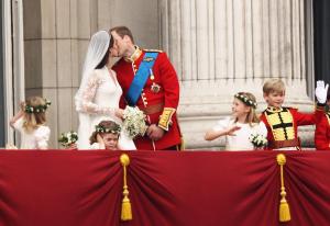 Kate Middleton and Prince Williams at their Royal Wedding in April, 2011.
