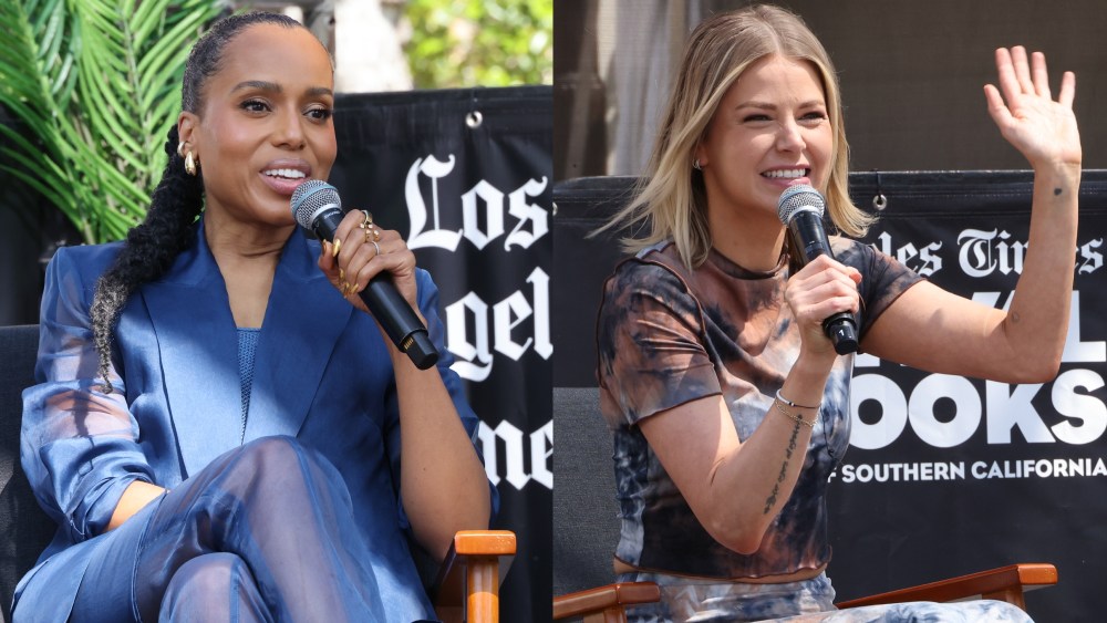 Kerry Washington, at left, Ariana Madix attend the LA Times Festival of Books