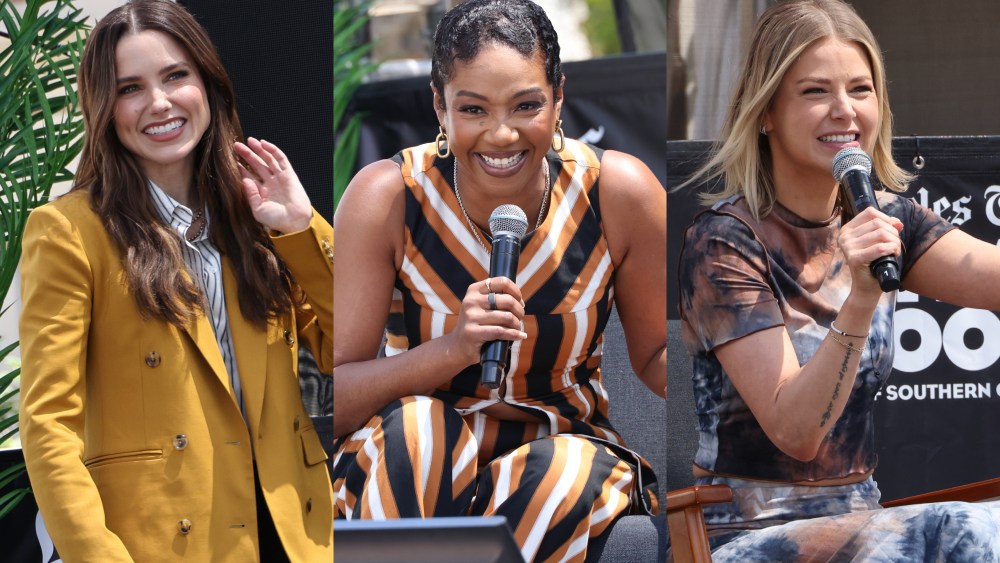 (L-R) Sophia Bush, Tiffany Haddish, Ariana Madix at the Los Angeles Times Festival of Books