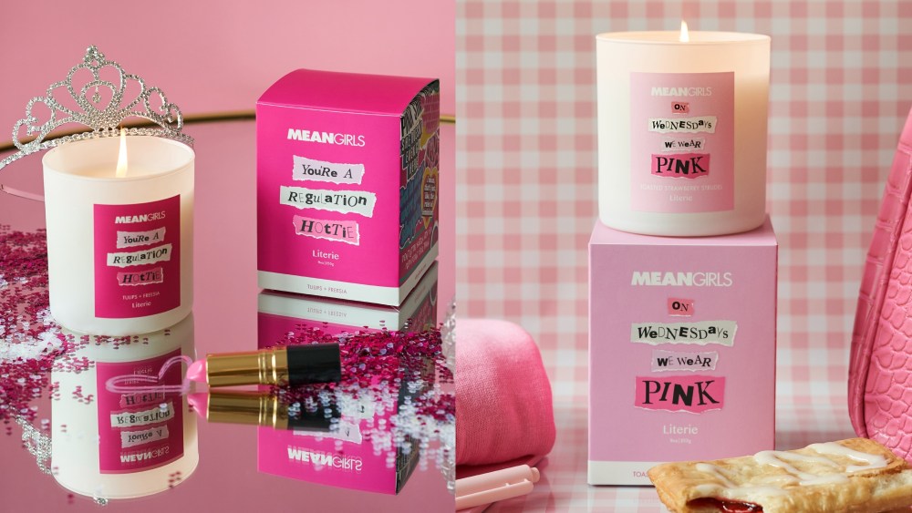 Literie's 'Mean Girls' candle collection.