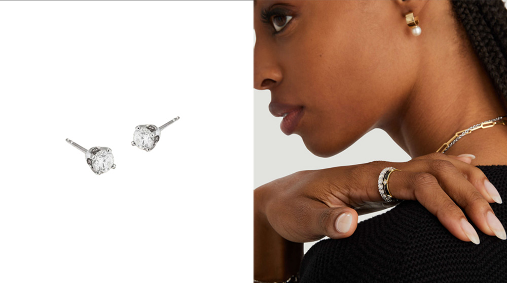 Lab Grown Diamond Tennis Necklace 2.5mm on white background