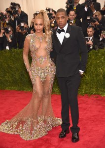 NEW YORK, NY - MAY 04: Beyonce and Jay Z attend the 'China: Through The Looking Glass' Costume Institute Benefit Gala at the Metropolitan Museum of Art on May 4, 2015 in New York City. (Photo by Dimitrios Kambouris/Getty Images)