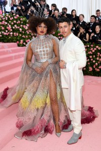NEW YORK, NEW YORK - MAY 06: (EXCLUSIVE COVERAGE, SPECIAL RATES APPLY) Priyanka Chopra and Nick Jonas attends The 2019 Met Gala Celebrating Camp: Notes on Fashion at Metropolitan Museum of Art on May 06, 2019 in New York City. (Photo by Dimitrios Kambouris/Getty Images for The Met Museum/Vogue)