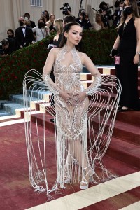 NEW YORK, NEW YORK - MAY 02: Dove Cameron attends The 2022 Met Gala Celebrating "In America: An Anthology of Fashion" at The Metropolitan Museum of Art on May 02, 2022 in New York City. (Photo by Jamie McCarthy/Getty Images)