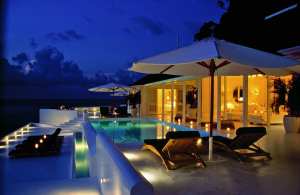 Ricky and Ralph Lauren's White Orchid cottage in Jamaica.