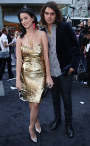 Katy Perry and Markus Molinari attend the Just Cavalli Flagship store opening in New York in 2007