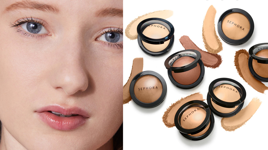 Microsmooth Multi-Tasking Baked Face Powder Foundation on white background