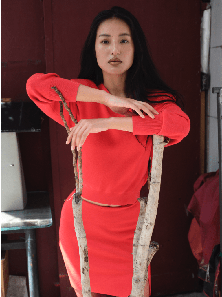 A look from Samuel Gui Yang's fall 2024 collection.