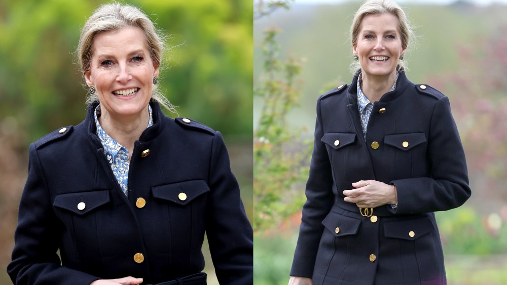 Sophie, Duchess of Edinburgh at the Yeo Valley Farm on April 17.