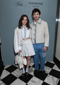 Ann Corrigan and Logan Lerman