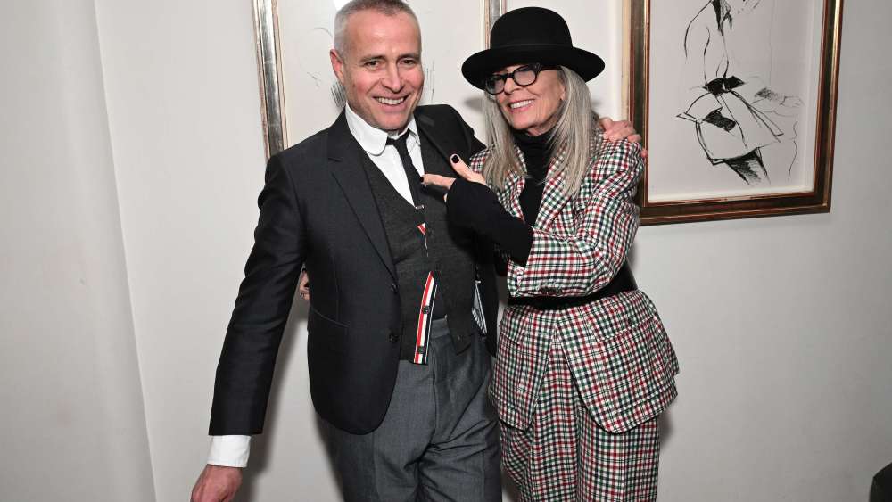 Thom Browne and Diane Keaton