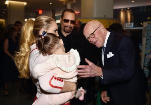 Ice T, Nicole Coco Austin, Chanel Nicole Marrow, and Bruce Nordstrom at the Nordstrom Mens Store VIP Party in 2018.