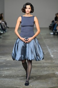 A model walks the runway during the all is a gentle spring show during Australian Fashion Week Presented By Pandora 2024 at Carriageworks on May 17, 2024 in Sydney, Australia.
