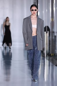 A model walks the runway during the BEC + BRIDGE show during Australian Fashion Week Presented By Pandora 2024 at the Overseas Passenger Terminal on May 14, 2024 in Sydney, Australia.
