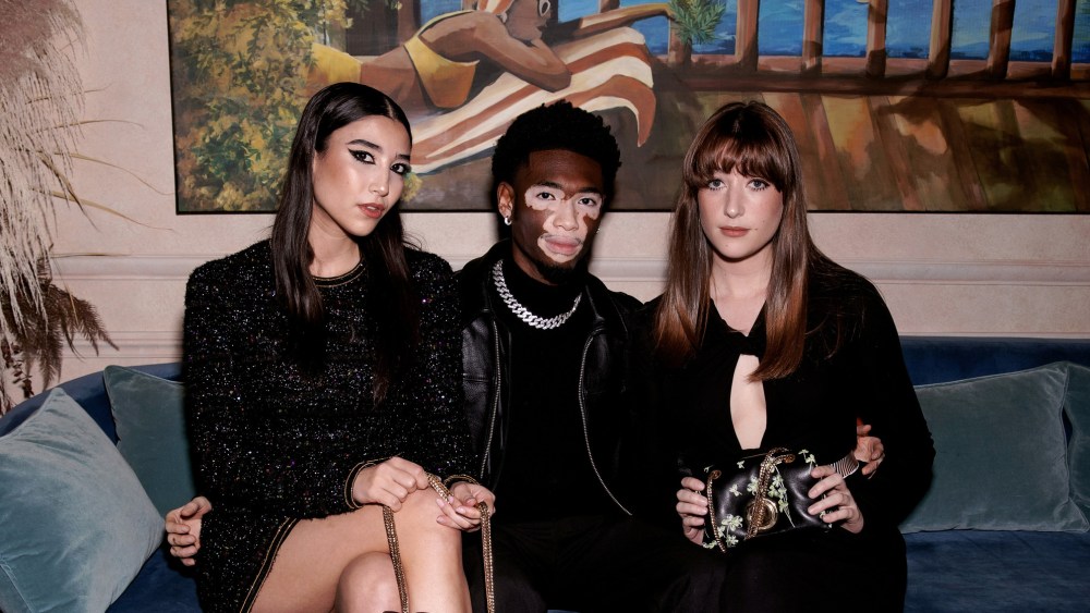 Milla Lapidus, Yvesmark Chery and Koukla Lapidus at Mandarin Oriental Bodrum anniversary party in Paris.